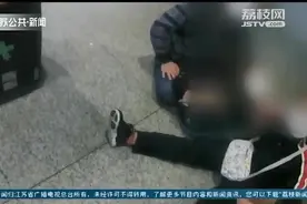 女子撩了撩头发 行李箱从扶梯上滑落砸向下面一家三口图片