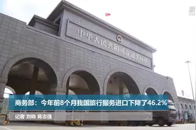 商务部：今年前8个月我国旅行服务进口下降了46.2%视频封面