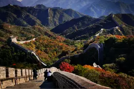 八达岭长城：雄关巍峨尽沧桑 红叶妆点更灿烂图片