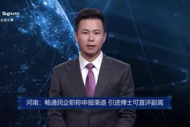 AI合成主播丨河南：畅通民企职称申报渠道 引进博士可直评副高视频封面