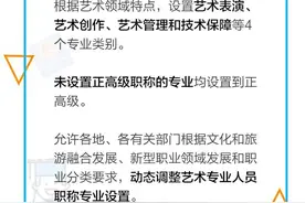艺术专业人员职称制度改革啦！一图看懂关键举措图片