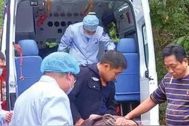 七旬独居老人上山采茶籽跌入山洞，失踪5天后被救出图片