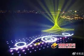 九龙湖公园音乐喷泉开始调试图片