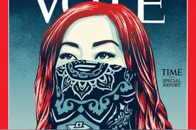 罕见！美国《时代》创刊近100年来首次换Logo：“时代”二字改为“投票”图片