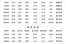 注意！南充高坪机场2020年冬春航班时刻表出炉——图片