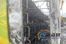 最新消息！海南青岭隧道大巴侧翻起火 无人员死亡图片