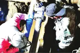 “施工已完成 挡板咋不拆？”追踪 连夜施工 新管道碰接完毕图片