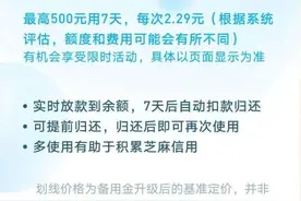 支付宝备用金？有人跟你说这事可千万要小心图片
