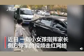 “倒，倒，回轮！”小女孩指挥家长停车语气宛如老司机，网友：专业水平图片