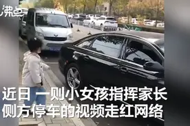 “倒，倒，回轮！”小女孩指挥家长停车语气宛如老司机，网友：专业水平图片