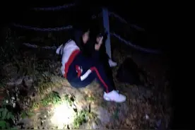 广州一患抑郁少女上白云山欲自杀，警方于悬崖边将其救下图片