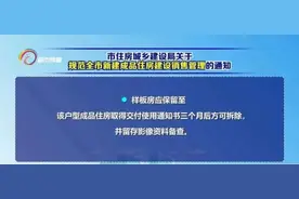 新规来了！样板房在交房三个月后才能拆除！昆明会跟进吗？图片