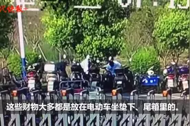 徒手掰开！这个男子靠蛮力盗窃电动车内财物图片