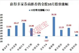 11月金股来了！10股获多家券商一致推荐 21股业绩翻倍 最猛增长超2000% 多只低估值绩优股在列图片