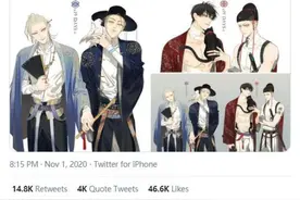 中国博主晒古风漫画遭韩国网友围攻：你抄袭我们的风格图片