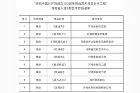 河南9部艺术作品入选“庆祝中国共产党成立100周年舞台艺术精品创作工程”图片
