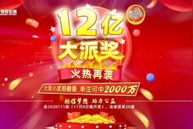 单注最高可中2000万元！福彩双色球12亿大派奖活动明日开启→图片