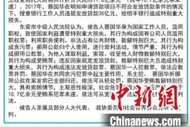 恒丰银行原董事长蔡国华一审被判死缓图片