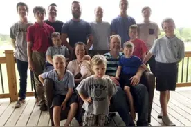 美国夫妇连生14个儿子后终迎来女儿 长子：他们都不抱希望了图片