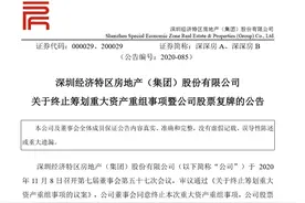 重磅！恒大终止借壳深深房，7万股东苦熬4年终迎复牌，千亿战投资金已谈妥图片