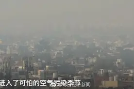 空气污染致印度首都新冠病例猛增，印度官员称新德里正处于疫情高峰图片