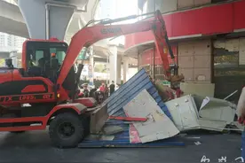 合肥同庆楼酒店两处违法建筑被拆除图片