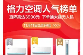 刚刚，格力宣布双11最高直降3900元，空调价格战还会打起么？图片