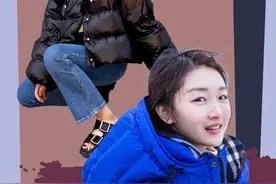 女孩们，撑得很累吧......像周冬雨一样套羽绒服不好吗？图片
