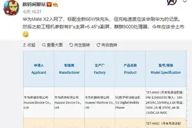 曝华为Mate X2已经入网，配备麒麟9000芯片图片