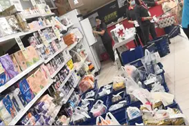 华润万家双11到家订单激增，饿了么订单铺满提货点图片