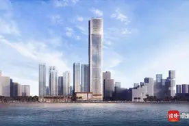 深圳湾超级总部基地首个超高层项目封顶图片