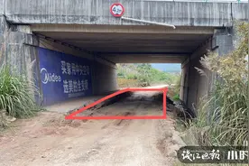 为了让自己的车通过，他竟直接把高速公路桥下的水泥路挖了图片
