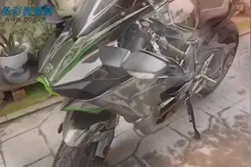 第一个骑川崎H2去西藏的贵州人，网友笑称：你这腰是铝合金的吧图片