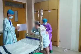 护士带214斤孕妇跳摇摆舞，助顺产6斤女婴视频封面