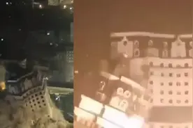 多角度直拍！武汉太平洋大厦被爆破拆除，8秒内夷为平地，市民惊呼：好刺激视频封面