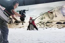 现在的武打片竟是这样拍的？在象山影视城，记者也长了回见识图片