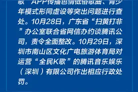 腾讯旗下“全民K歌”涉黄被责令整改图片