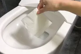 今天才发现，马桶里放张纸巾真实用，解决全家人的大麻烦，快看看图片