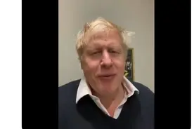 正在自我隔离的英首相约翰逊发布视频 自称感觉很好图片