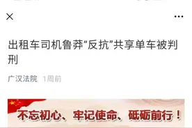 暴躁的哥遇上挡路共享单车，拖走后扔进河里！两台车价值近7000，司机被判刑图片