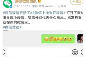 微信表情上新！网友：啊，我裂开了……图片