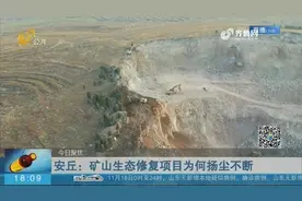 矿山生态修复项目石料露天堆放，车辆经过扬尘不断，村民：像下雾视频封面
