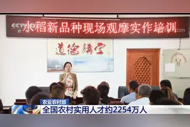 农业农村部：全国农村实用人才约2254万人图片