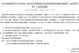 深圳拟出新规：中小学生下午延长两个课时放学，可自愿选择图片