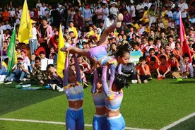 中山城区这间小学体育节开幕，健美操队获广东省比赛第四图片