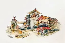 西安历史建筑手绘图，越看越有味图片