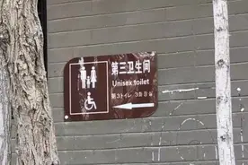 热点｜爸爸带女儿在外上厕所怎么办？上海“第三卫生间”太少，有的还上锁……图片