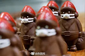 戴口罩的巧克力圣诞老人？这家甜品卖爆了图片