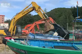 椰视频 | 海南省“三无”船舶集中拆除现场会万宁举行 首批10艘涉渔船舶被拆图片