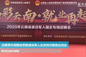云南举办招聘会帮助退役军人及优抚对象就业创业视频封面